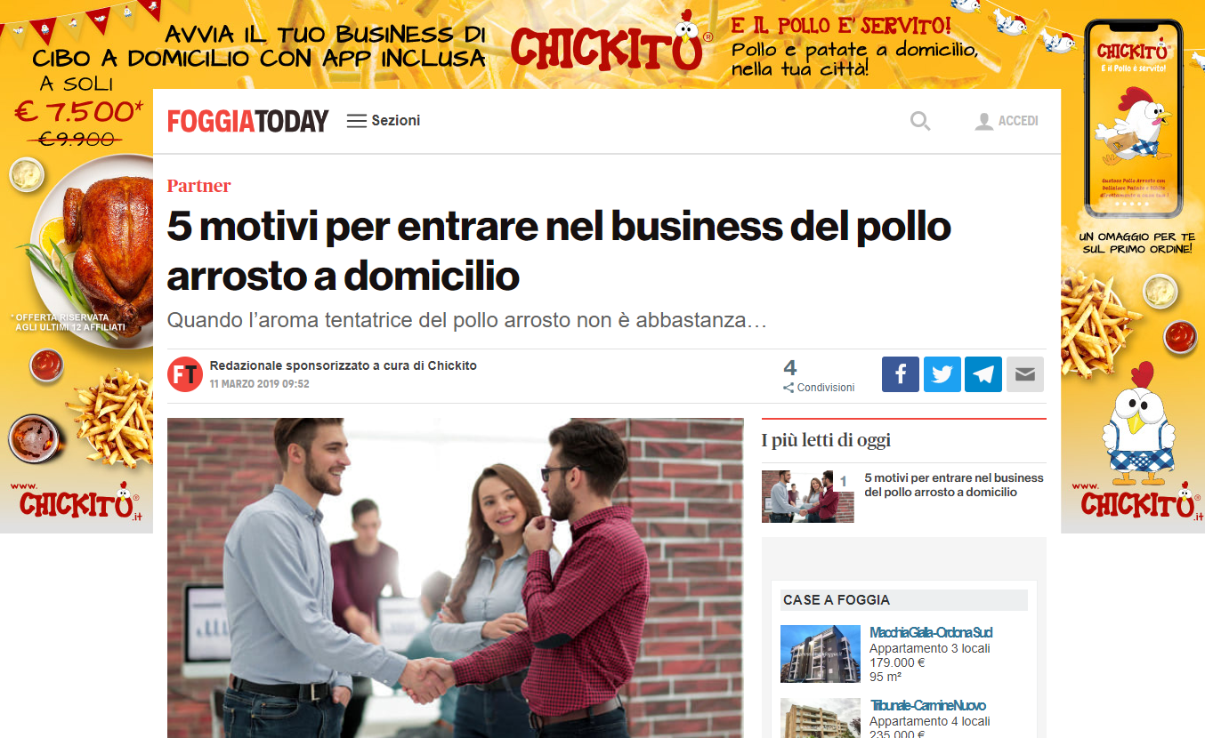 pollo arrosto chickito franchising