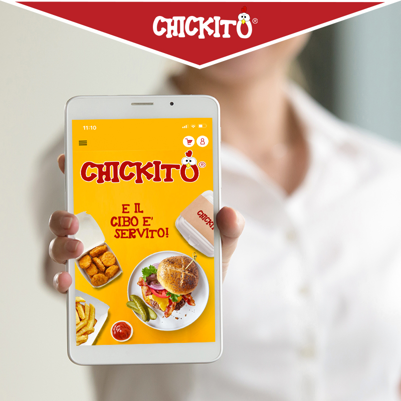 cibo a domicilio con app chickito franchising