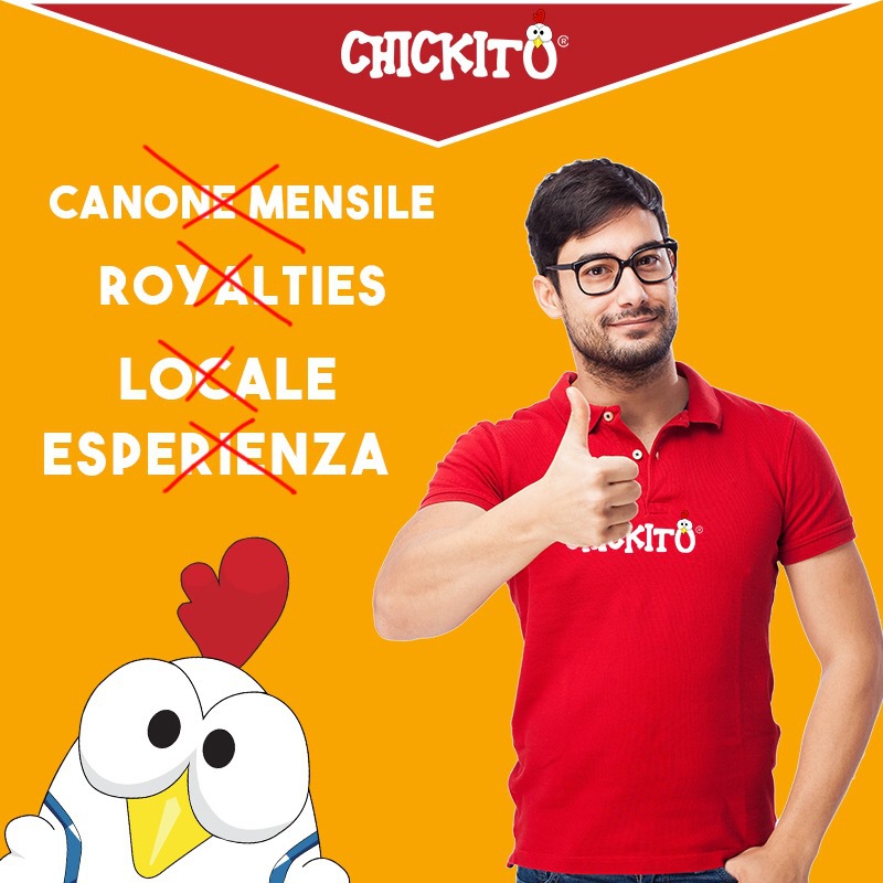 chickito franchising a costo zero food delivery